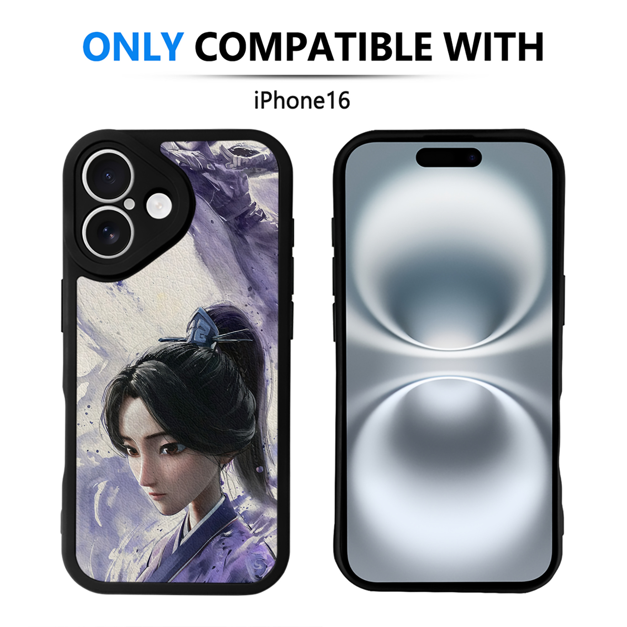 （画像用） Ne Zha 2 ナタ 魔童の大暴れ 【iPhone 16シリーズ対応】シリコンスマホケース（レザー調） 材質：シリコン